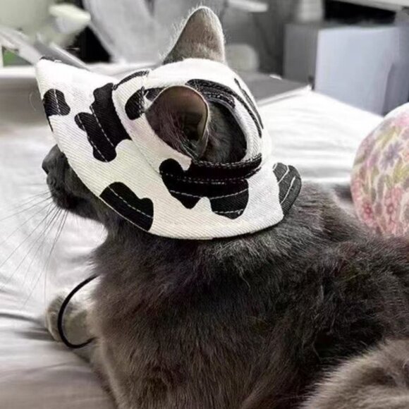 Pet Bucket Hat for Cats & Dogs - Sun Protection, Ear-Friendly Design - Picture 2 of 8